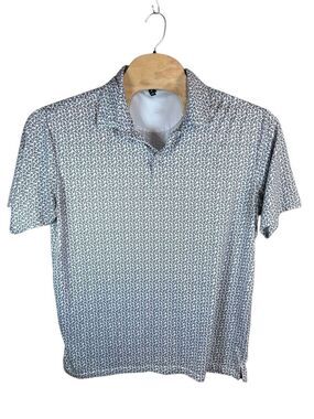 AndersonOrd XL Golf Performance Polo Flowers